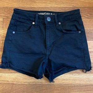 American eagle next level stretch Black jean shorts